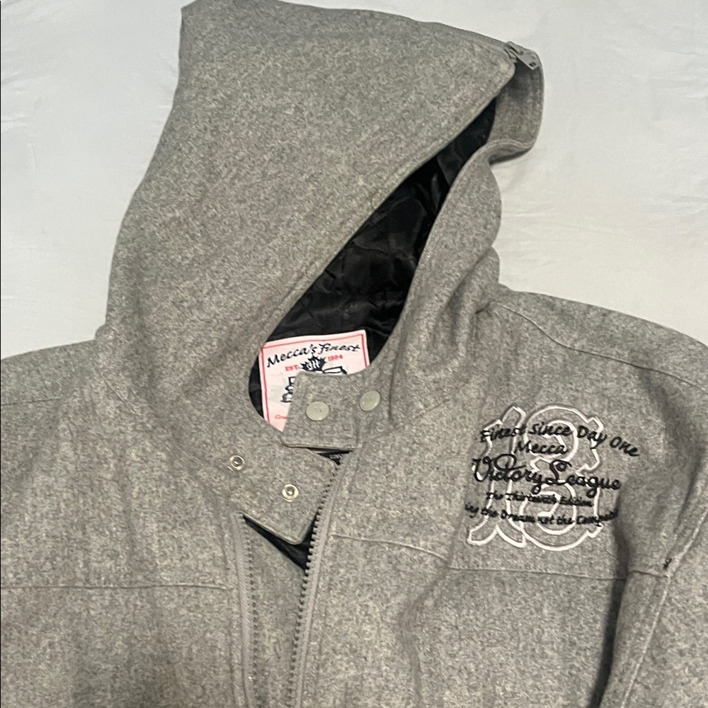 Mecca Gray Hooded Trench Coat